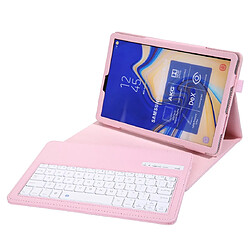 Wewoo SA830 Bluetooth 3.0 Etui en cuir amovible pour clavier Litchi Texture Samsung Galaxy Tab S4 10.5 pouces T830 / T835avec support Rose 