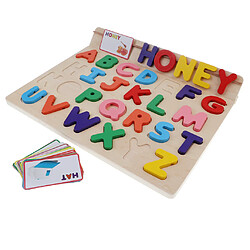 jouet Puzzle majuscule alphabet en bois