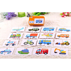 Wewoo Jeu de correspondance graphique Jouets éducatifs précoces Montessori Carte Puzzle Véhicule dessin animé Animal paires fruits et animaux (Animal MG09) pas cher