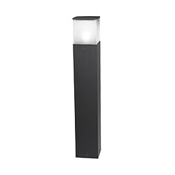 Leds C4 Borne Cubik, 90cm, aluminium et polycarbonate, gris urbain