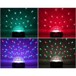 Ibiza light Dôme lumineux de 3 LEDs RVB 3W SD/USB avec Carte SD 2go incluse