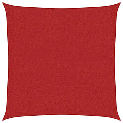 vidaXL Voile d'ombrage 160 g/m² Rouge 2x2 m PEHD