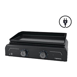 Plancha electrique a poser - CAMPINGAZ ELECTRIC 2 XD - 3500W - Fonte emaillee - 2 temoins de chauffe LED