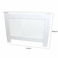 Acheter Monstershop Cache Radiateur en MDF Blanc de 111,5cm de large