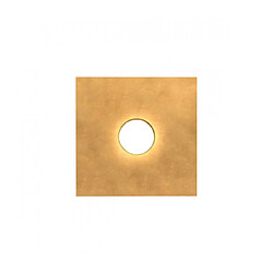 Luminaire Center Plafonnier SQUARE blanc 1 ampoule, abat jour feuille d'or Coloris : blanc Matèriau du verre/Abat jour : Métal Type d'ampoule : GX53 Puissance en Watt (W) : 7 Nombre d'ampoules : 1 Ampoules incluses : Oui Classe de pr