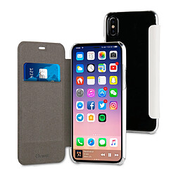 Muvit Etui Folio Case Blanc Pour Apple Iphone X