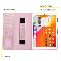 Acheter Wewoo Smart Cover Etui à rabat horizontal en cuir de style affaires pour iPad 5/6/7/8/9 avec support et fente cartecadre photoportefeuille et dragonnefonction veille et réveil or rose