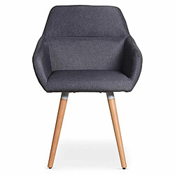 Avis Paris Prix Lot de 2 Fauteuils Scandinaves Dorcy 82cm Gris Foncé