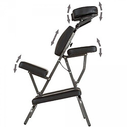 Avis Helloshop26 Chaise de massage rembourrage épais noir + housse 08_0000477