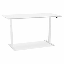 Paris Prix Bureau Électronique Ergonomique Kio 180cm Blanc