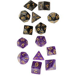 14 Pièces Dices Polyèdres 16mm Pour Donjons Et Dragons Jeux De Table Mdn MTG