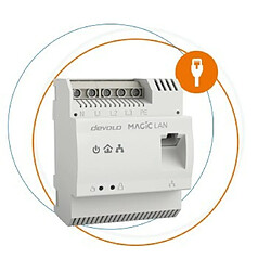 Devolo AG Devolo Magic 2 LAN DINrail 2400 Mbit/s Ethernet/LAN Blanc 1 pièce(s)