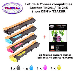 T3Azur Lot de 4 Toners compatibles Brother HL-3140CW / HL-3150CDN / HL 3140CW / HL 3150CDN