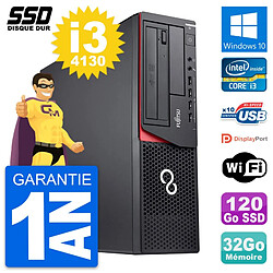 PC Fujitsu Esprimo E920 DT Intel Core i3-4130 RAM 32Go SSD 120Go Windows 10 Wifi · Occasion 