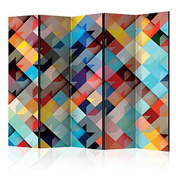 Paris Prix Paravent 5 Volets Colour Patchwork 172x225cm 