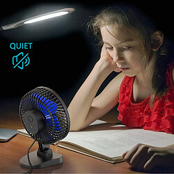 Universal Ventilateur de bureau meilleur refroidissement parfait, flux d'air puissant casque bas bureau de bureau, 3 vitesses, câble de 4,9 pieds | gadget USB