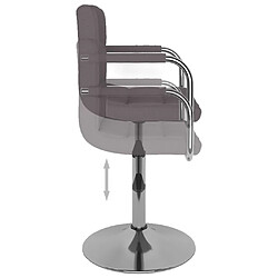 Acheter vidaXL Chaise de salle à manger Taupe Tissu