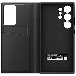 Etui Smart View avec porte carte pour Samsung Galaxy S24 Ultra Noir