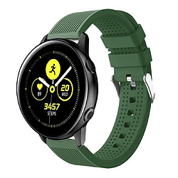 Wewoo Bracelet pour montre connectée en silicone Smart Watch Garmin Vivoactive 3 Vert armée 