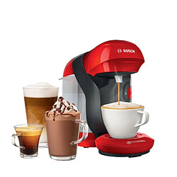 Avis NC Machine multi-boissons BOSCH TAS1103 Tassimo Rouge - Pression 3,3bar - Capacité du réservoir d'eau 0,7l