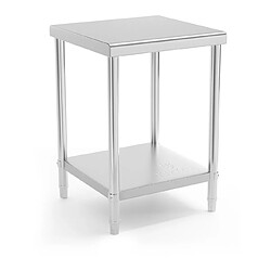 Helloshop26 Table de travail cuisine professionnelle acier inox 60 x 60 cm capacité de charge de 150 kg 14_0003662