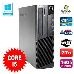 PC Lenovo Thinkcentre M82 SFF Core I5-2400 16Go 2To Graveur WIFI Win 7 Pro · Occasion 