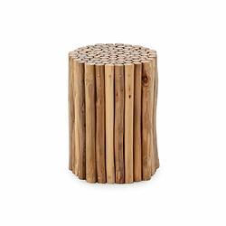 Tabouret Thai Natura bois de teck 30 x 40 x 30 cm 