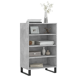 Avis Maison Chic Buffet,Meuble de Rangement,commode pour salon,Cuisine gris béton 57x35x90 cm bois d'ingénierie -MN93534