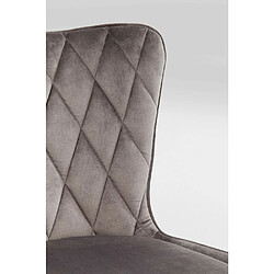 Acheter Chaise Marshall velours gris Kare Design