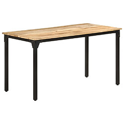 Maison Chic Table de salle à manger,Table à dîner 140x70x76 cm Bois de manguier brut -GKD65244