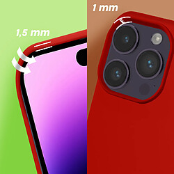 Coque pour iPhone 14 Pro Max Semi-rigide Fine Légère Intérieur Doux Moxie rouge pas cher