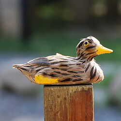 réaliste canard ornement leurre maison jardin eau étang décor flottant canard