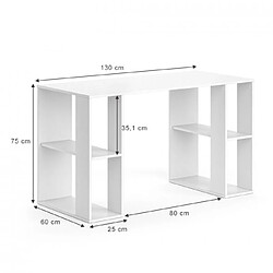 Mpc Bureau blanc 130 x 75 x 60 cm (lxhxp)