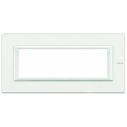 plaque rectangulaire - bticino axolute - 6 modules - blanc