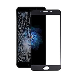 Wewoo Noir pièce détachée OPPO R9 Lentille extérieure en verre 