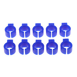 10pcs bagues de doigt en résine de gel de silice avec support à main pour fumeur bleu