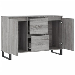 vidaXL Buffet sonoma gris 104x35x70 cm bois d'ingénierie pas cher