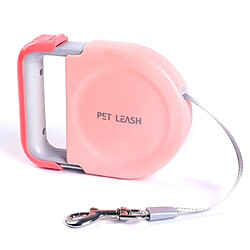 Universal Tracteur à chien rétractable 5 mètres Couleur bonbon Corde plate Chaîne Poignée réduite Laisse pour animaux de compagnie Laisse pour chien portable 