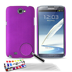 Muzzano Coque + 3 Films SAMSUNG GALAXY NOTE 2 ""Pika"" Violet Coque Rigide Ultra-Slim ""Le Pika"" Premium Violet pour SAMSUNG GALAXY NOTE 2 + 3 Films de protection ?cran