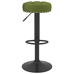 Avis vidaXL Tabourets de bar lot de 2 vert clair velours