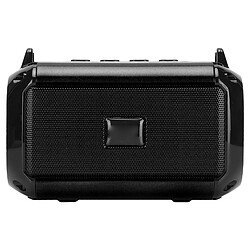 ComfortXL Enceinte bluetooth portable sans fil 360° stéréo réduction du bruit avec câble de chargement noir 