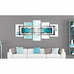 Paris Prix Tableau Imprimé Blizzard Turquoise 100 x 200 cm