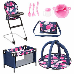 Accessoires pour poupées Reig Bleu Rose 9 en 1