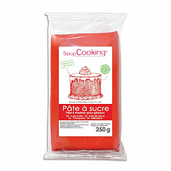 Scrapcooking Pâte à sucre rouge - 250 g 