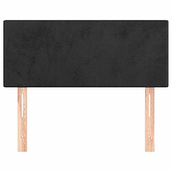 Avis Maison Chic Tête de lit moderne pour chambre - Décoration de lit Noir 90x5x78/88 cm Velours -MN87574