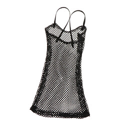 Acheter 1/6 Robe à Bretelles En Maille Femmes Vêtements Pour Figurine 12 `` Accessoires Noir