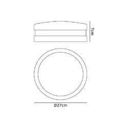 Luminaire Center Applique de jardin Daru 1 ampoule Sable blanc