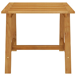 vidaXL Table à manger de jardin 88x88x74 cm Bois d'acacia massif