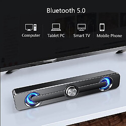 Universal YYH-USB BLUETOTH EN DOINET-TELLEMENT LED LED BAR STÉRÉO STÉRÉO SUBWOOFER Handsfree | Subwoofer (noir)