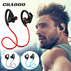 GUPBOO Casque de sport avec micro, casque Bluetooth sans fil, son stéréo et basses, étanche, pour téléphone